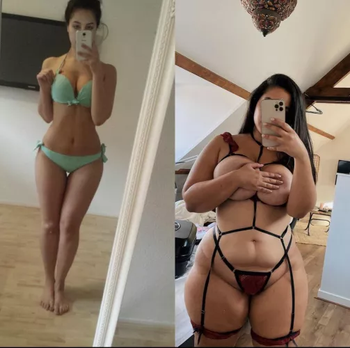 Wow she grew an amazing thick figure😍