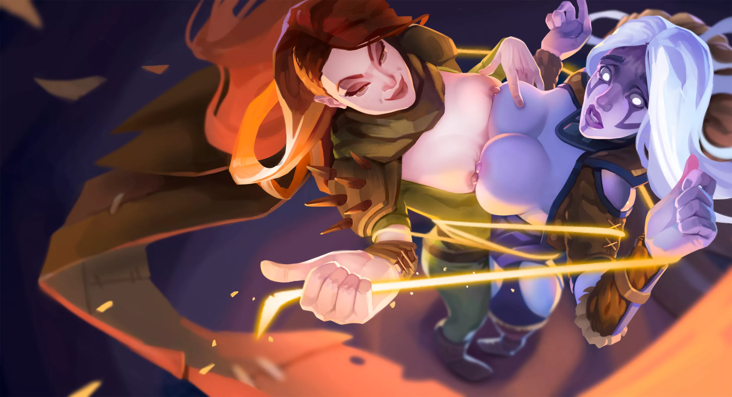 WR shackled to Drow (sureuknowme) WR shackled to Drow (sureuknowme)