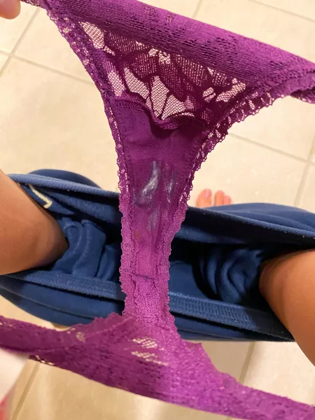 Wrapping up a normal day in a little thong... ??