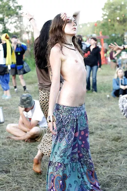 Nude at festival