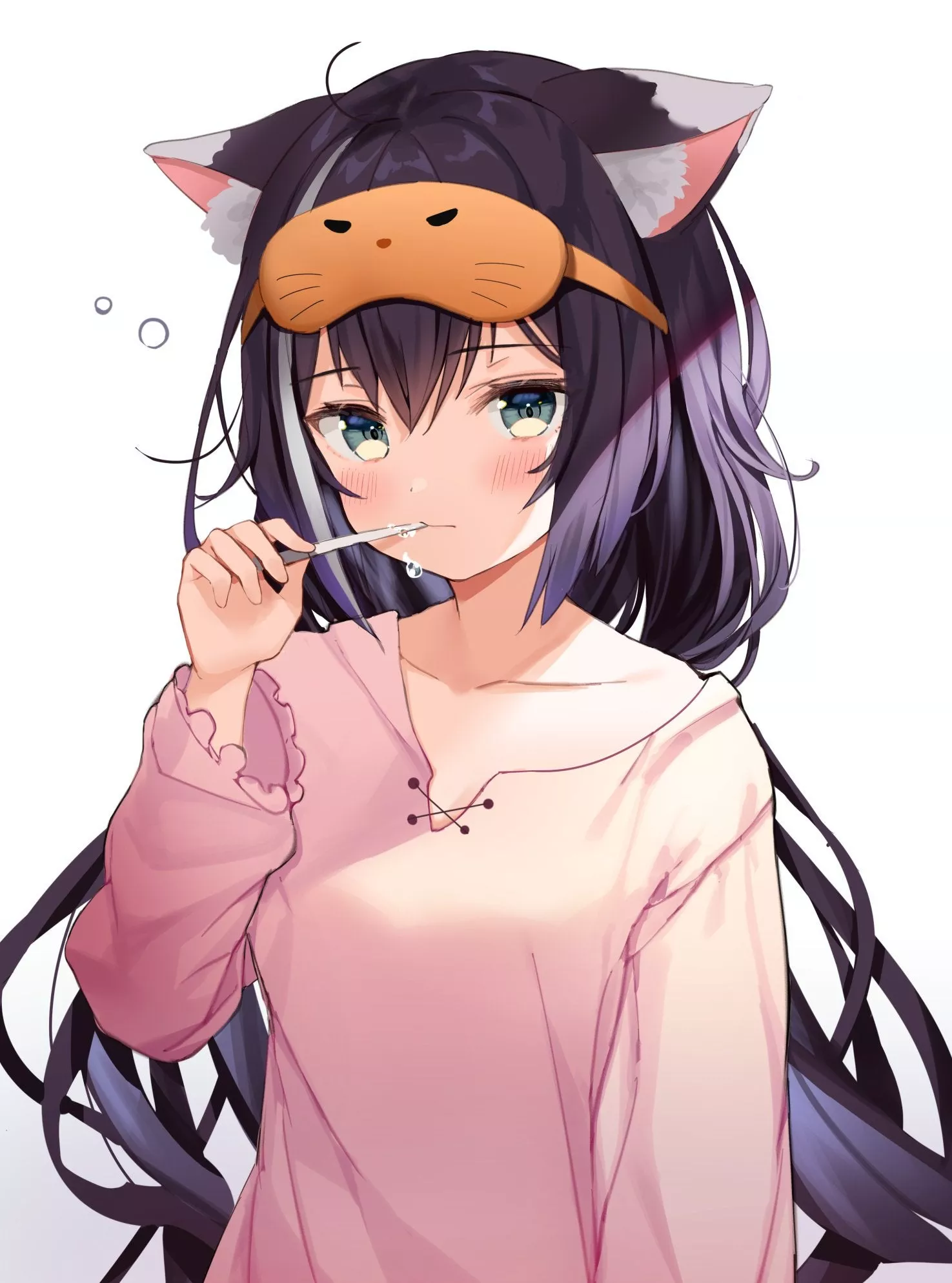 *yaawwn* nyyaa? whyy did u wake me master ? I was having an amazing dreamm..