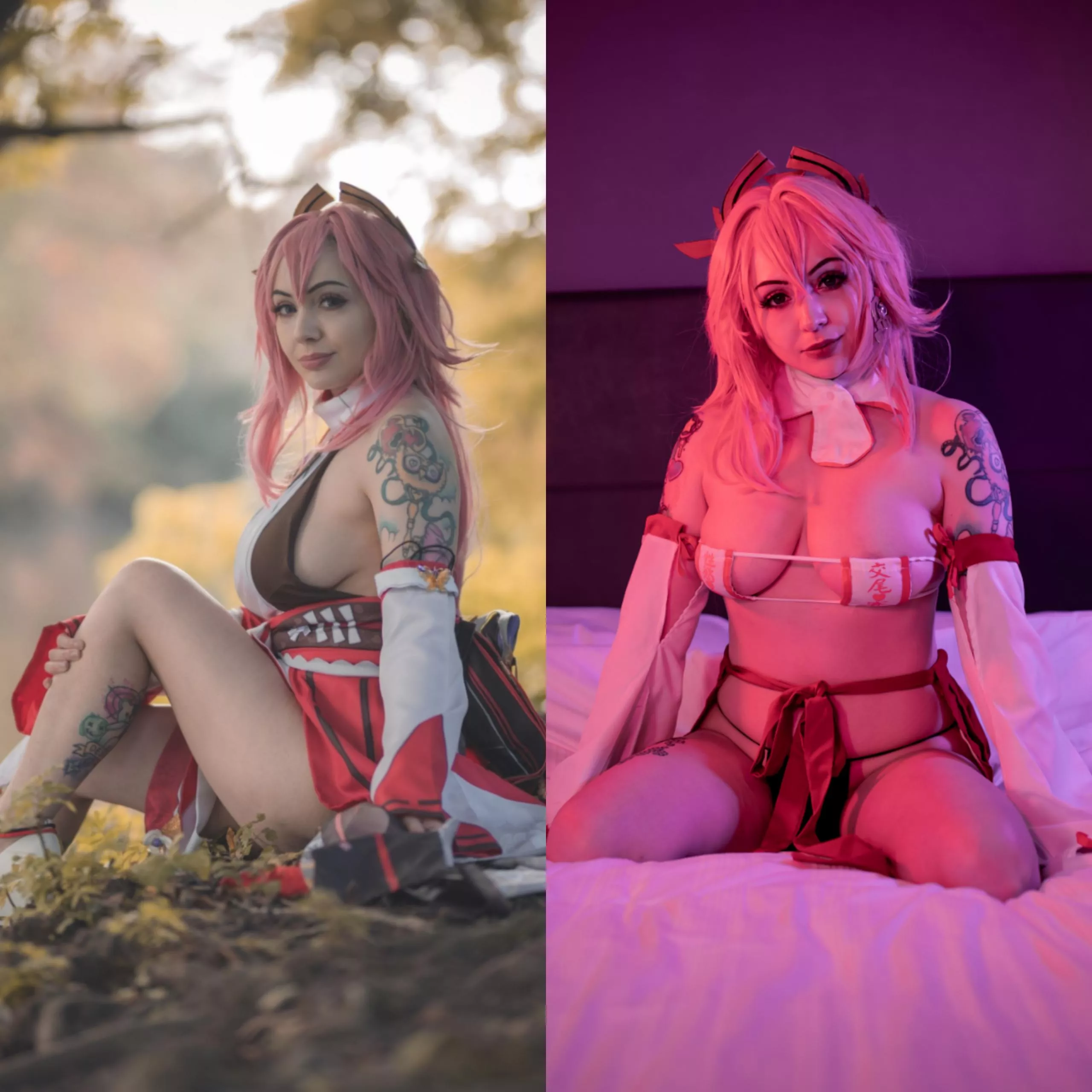 Yae Miko On/Off by Owldolly Yae Miko On/Off by Owldolly