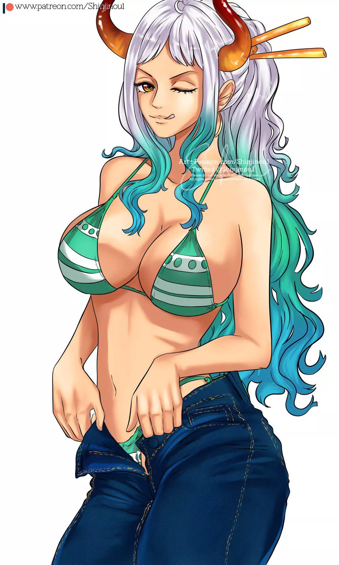 Yamato with Nami outfit 🧡