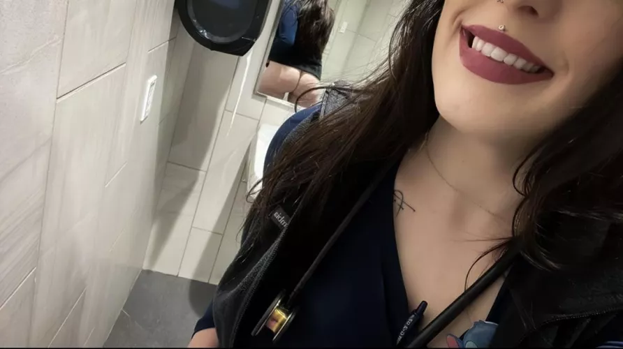 Yank my scrubs down, bend me over, and make me your fuckdoll… 😇