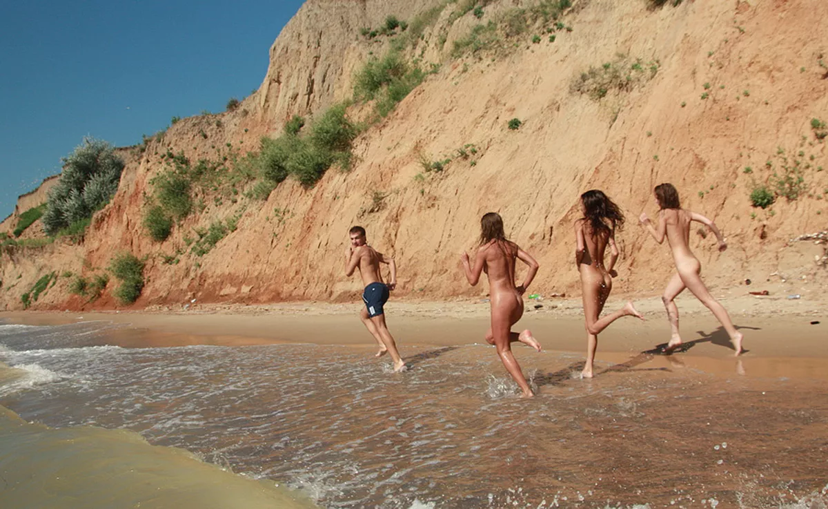Yeah, you better run man! Swimsuits are forbidden here. Yeah, you better run man! Swimsuits are forbidden here.
