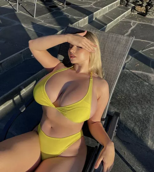 Yellow bikini