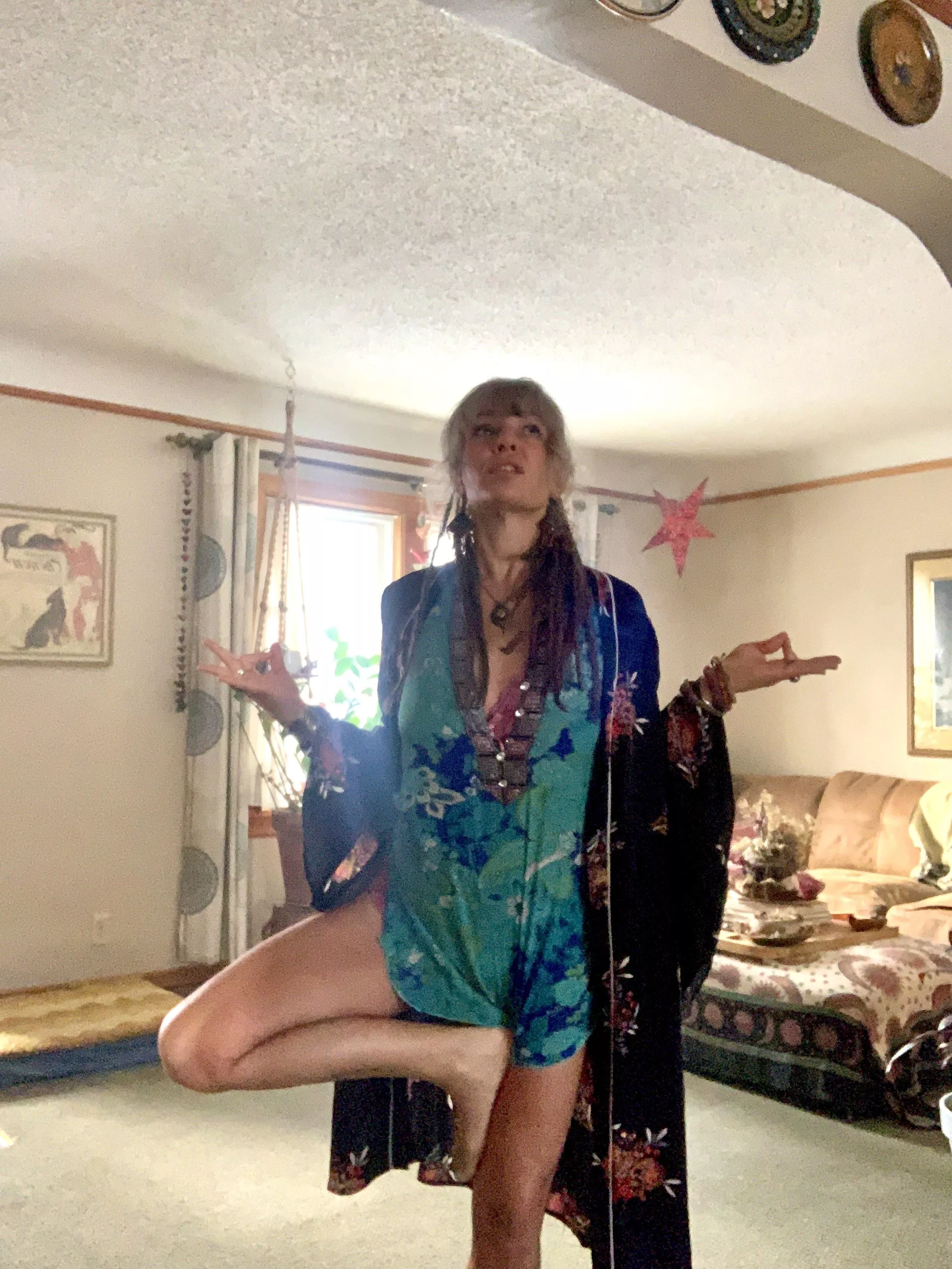 Yoga can be done in any fashion, in some stretchy pants, or in your birthday suit, on a mat, or in a car, on a boat, or while you float. Yoga is source within. Om