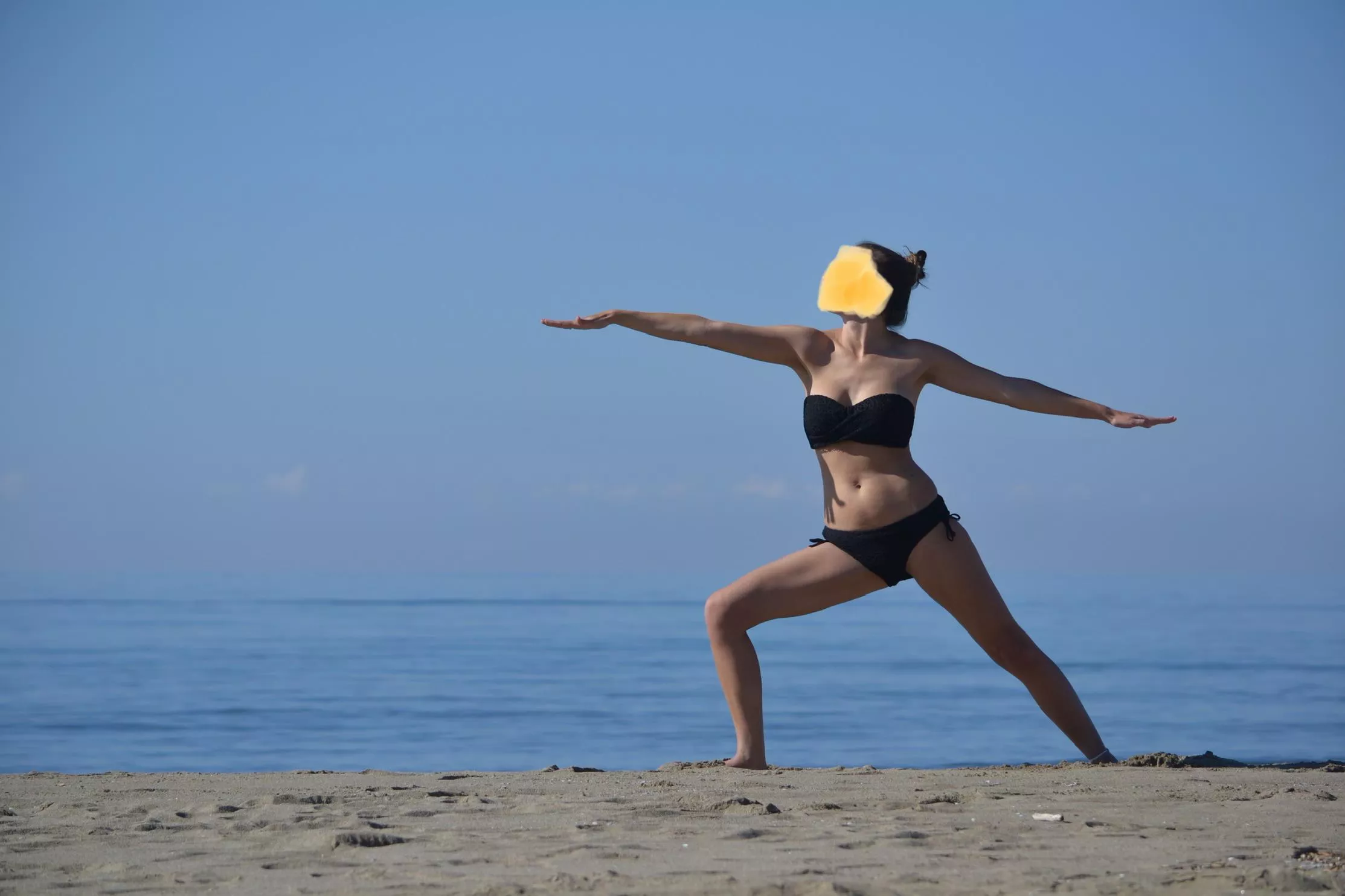Beach yoga porno