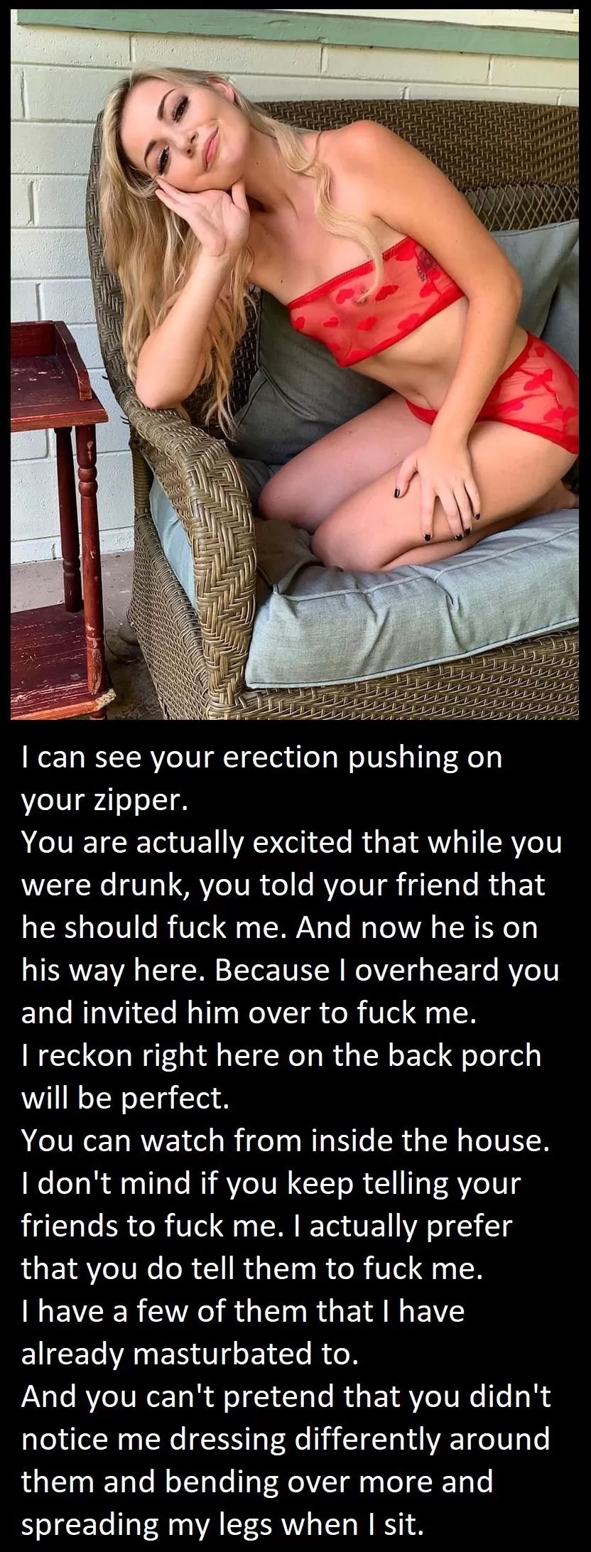 You are as excited as her. You are as excited as her.