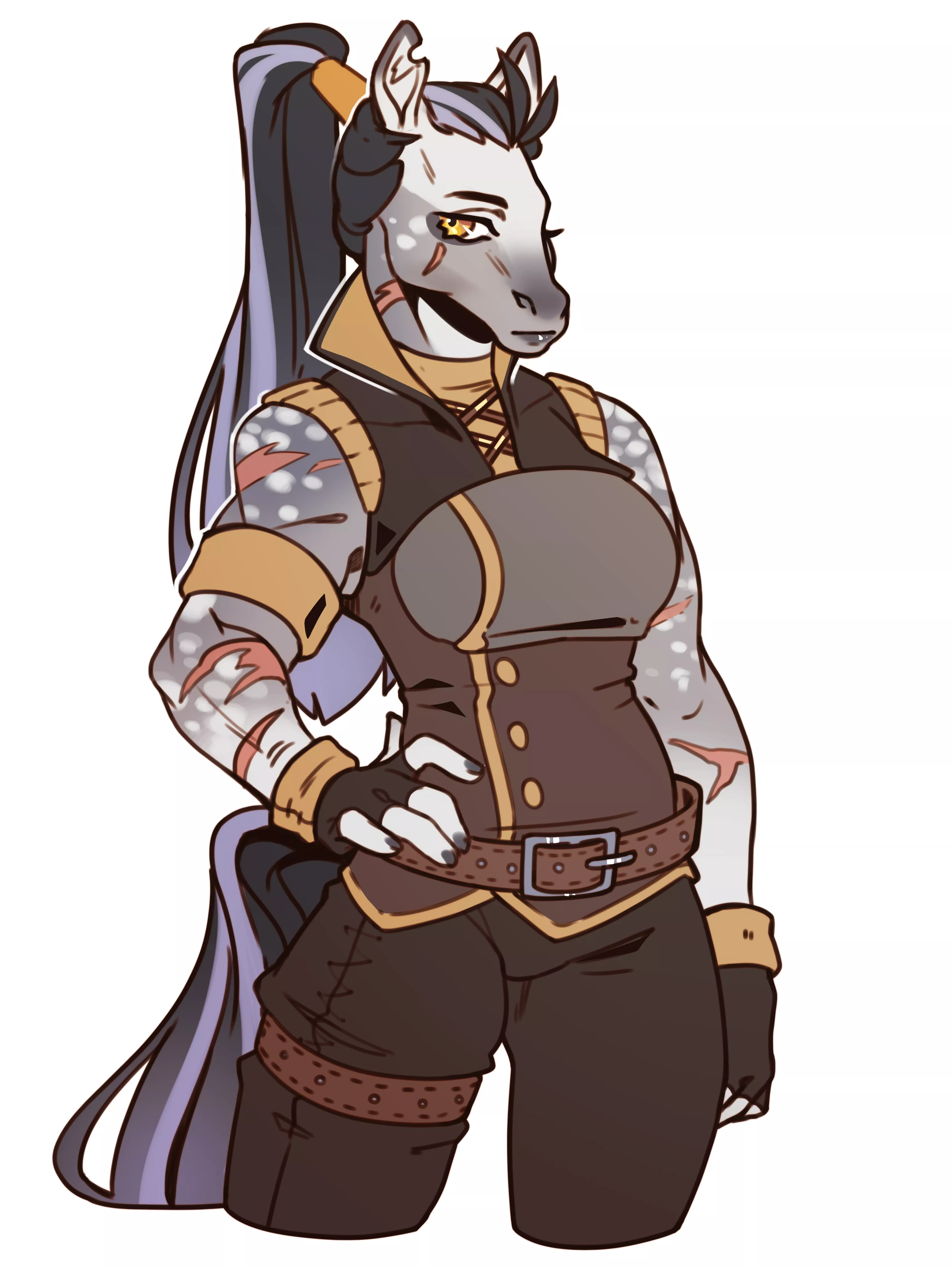 You better watch your mouth next to her! (art by me)