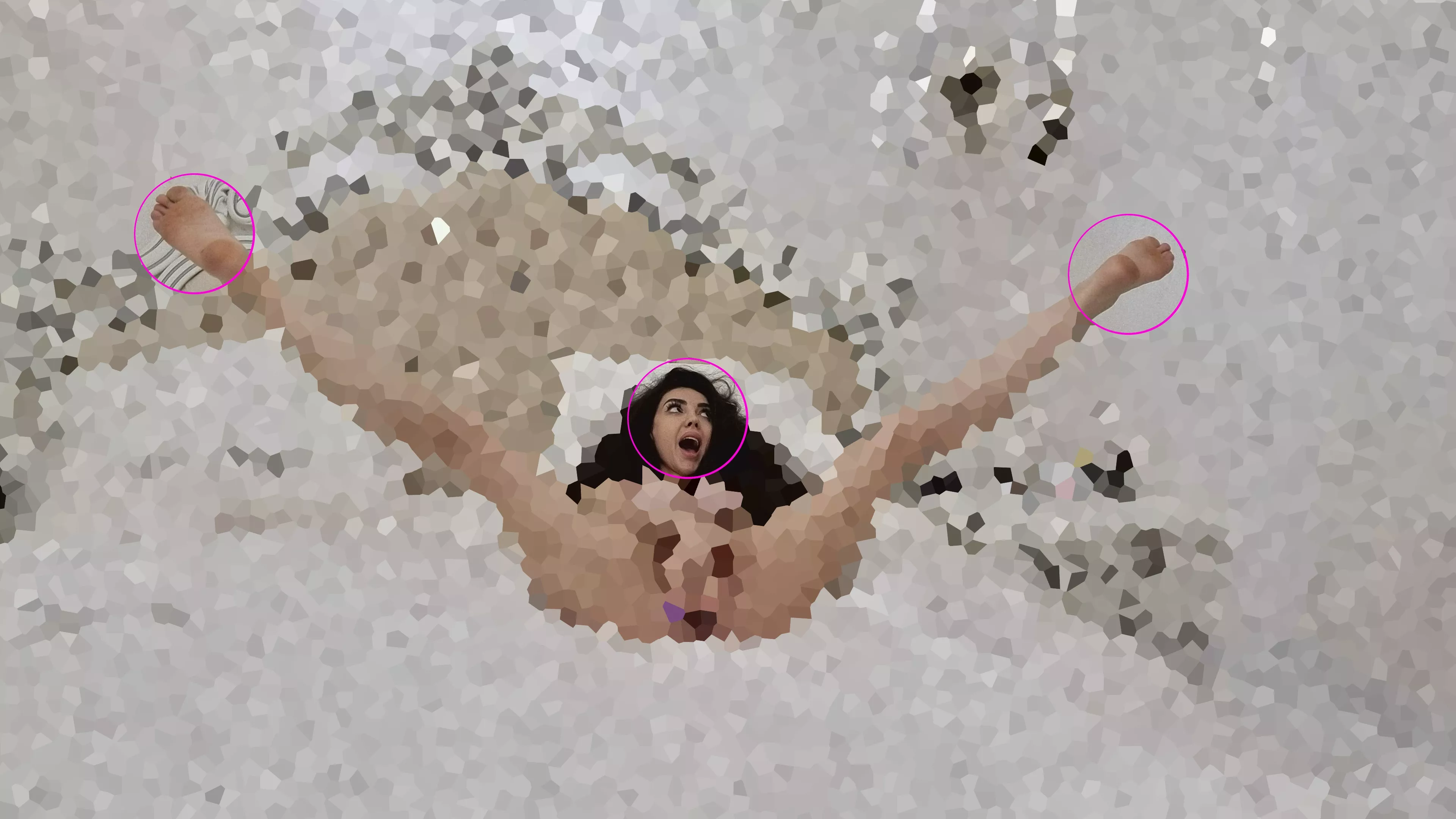 You can almost make out what made her so happy