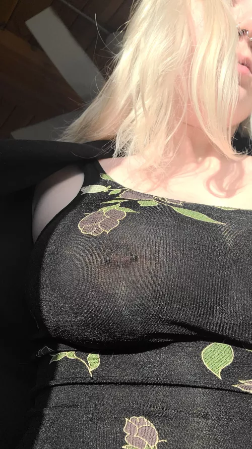 You can see my nipples though my dress in the sunlight, should I change before work? You can see my nipples though my dress in the sunlight, should I change before work?