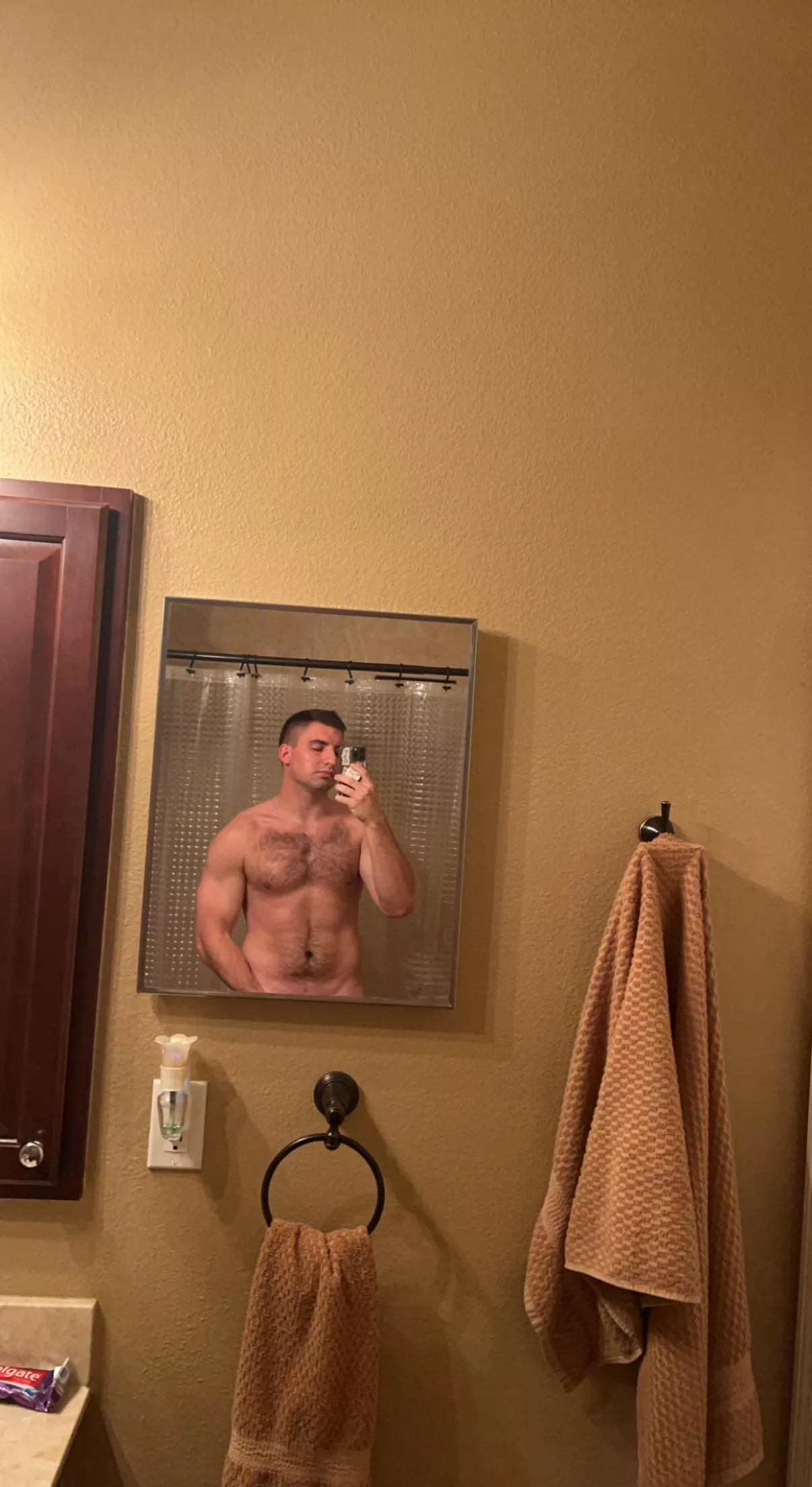 you can take a guess where my hand is right now