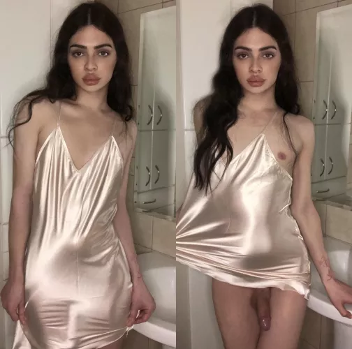 You come home from work and see me waiting for you in my little silk nightdress, wyd?