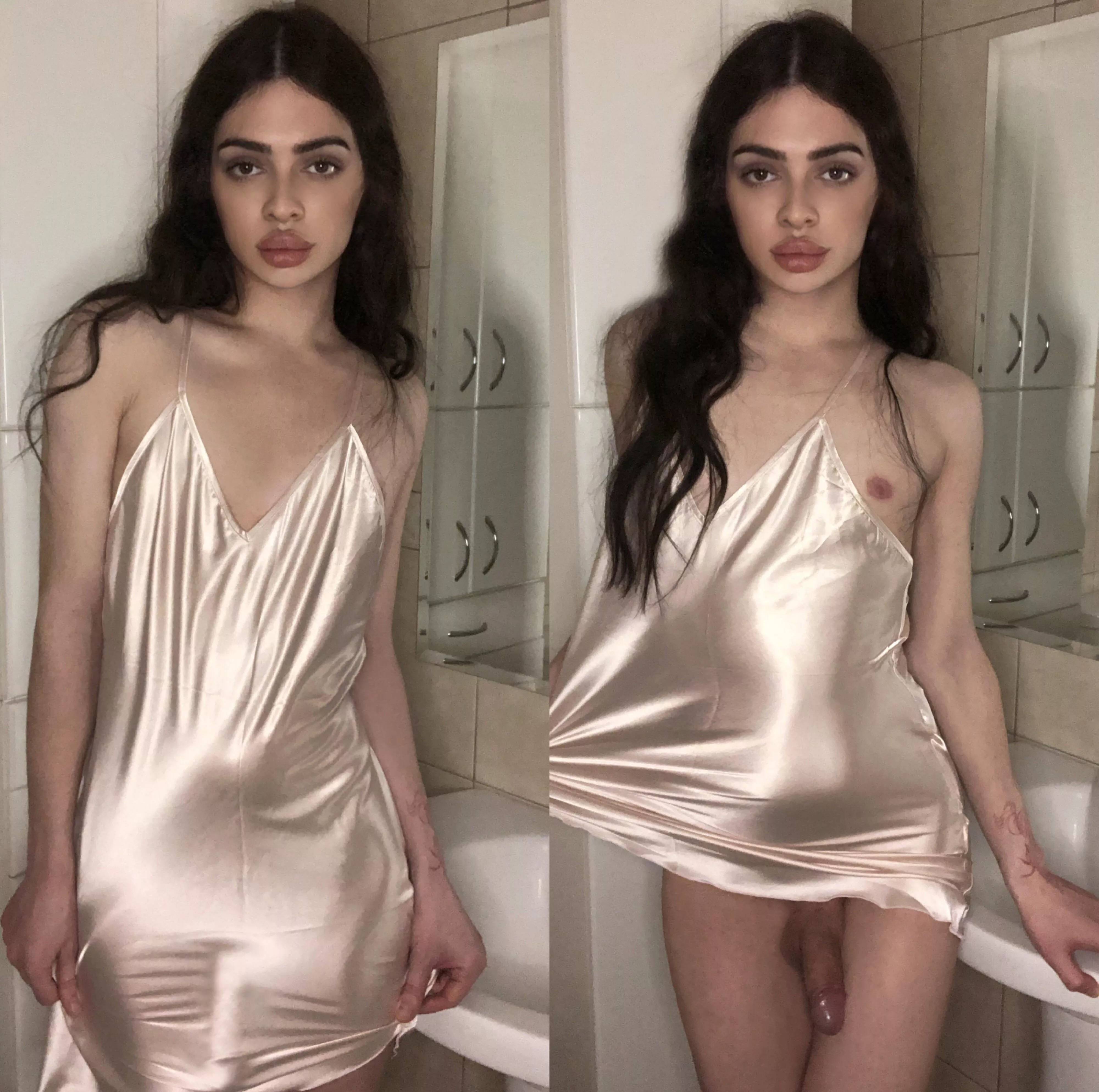 You come home from work and see me waiting for you in my little silk nightdress, wyd?