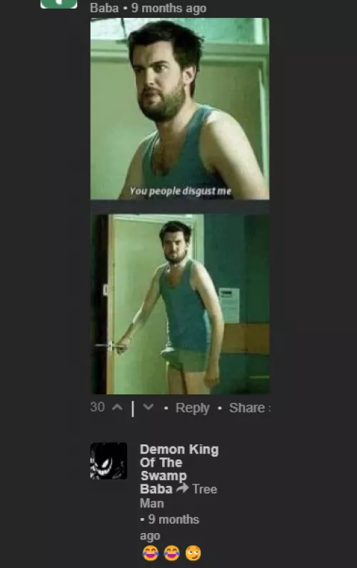 You disgust me