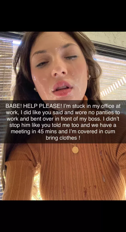 You encouraged your wife to embrace her slut side, now you have to leave work early or risk your wife being outted as the office slut ! It’s a win/win You encouraged your wife to embrace her slut side, now you have to leave work early or risk your wife being outted as the office slut ! It’s a win/win