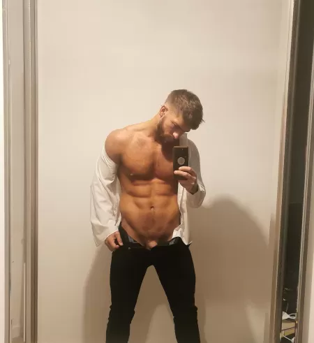 You guys like a man in a suit? Or should I take it off? π