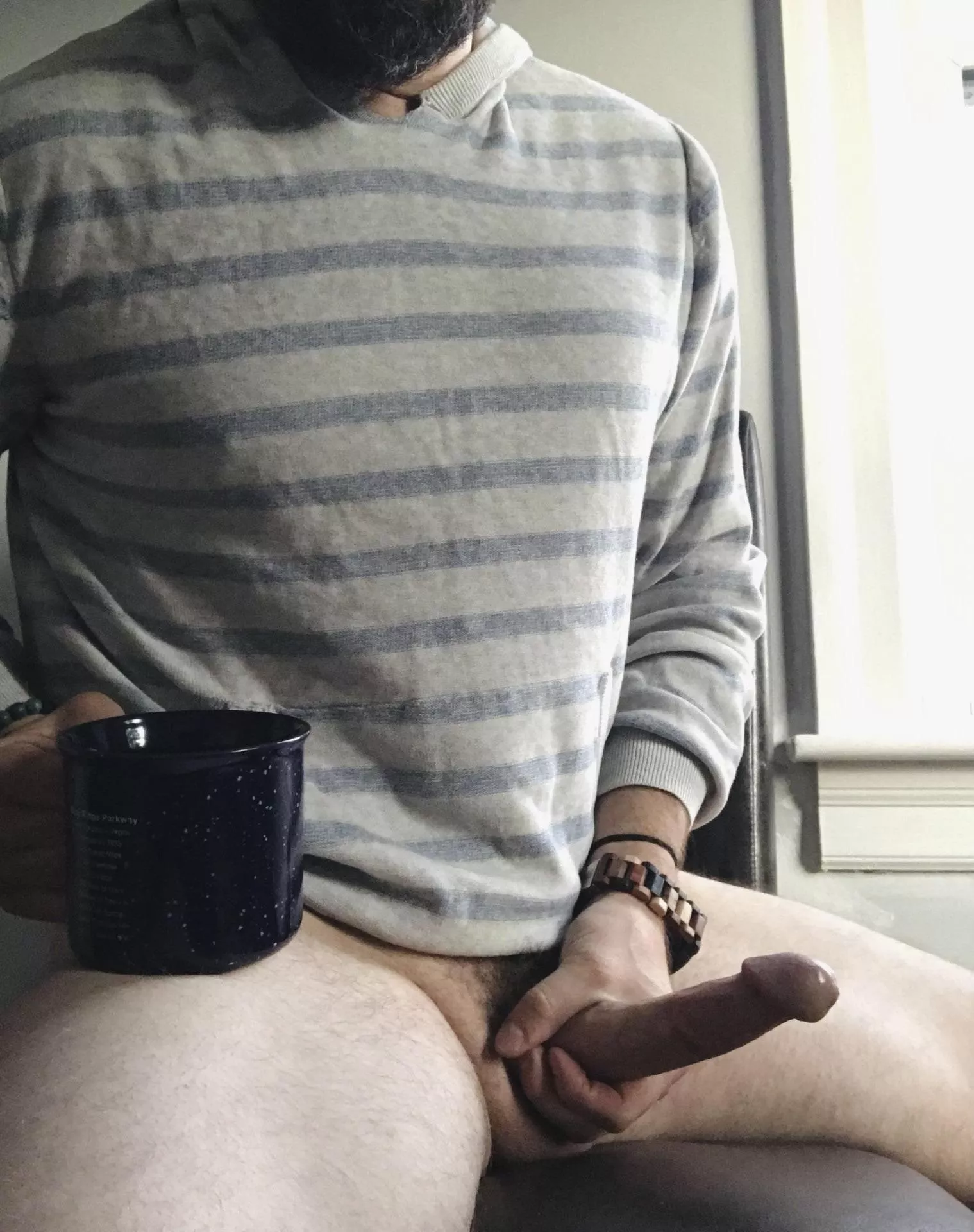 You know as well as I do… cock and coffee pairs well together.