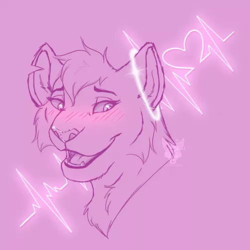 You like me, too!? 🥺🥰 (Art by me!)