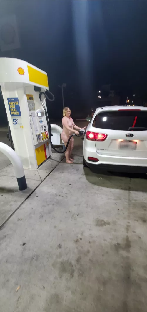 You liked me flashing in public yesterday... hopefully you'll enjoy me getting gas today. ❤️ You liked me flashing in public yesterday... hopefully you'll enjoy me getting gas today. ❤️