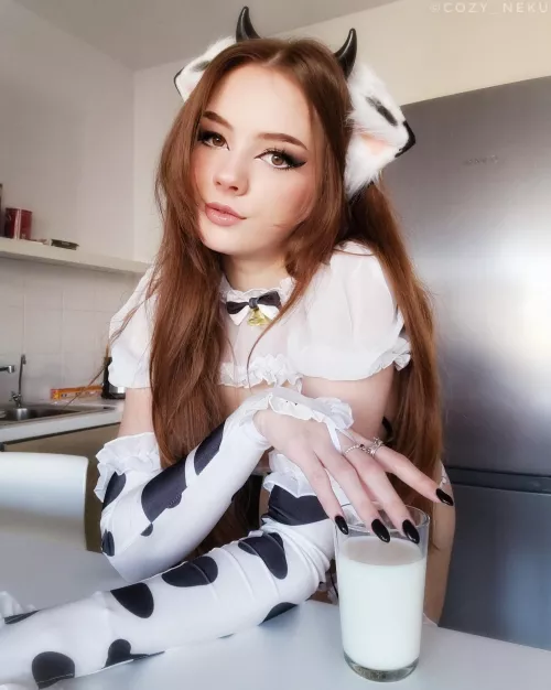 You look like you need a glass of milk 🤍🐄