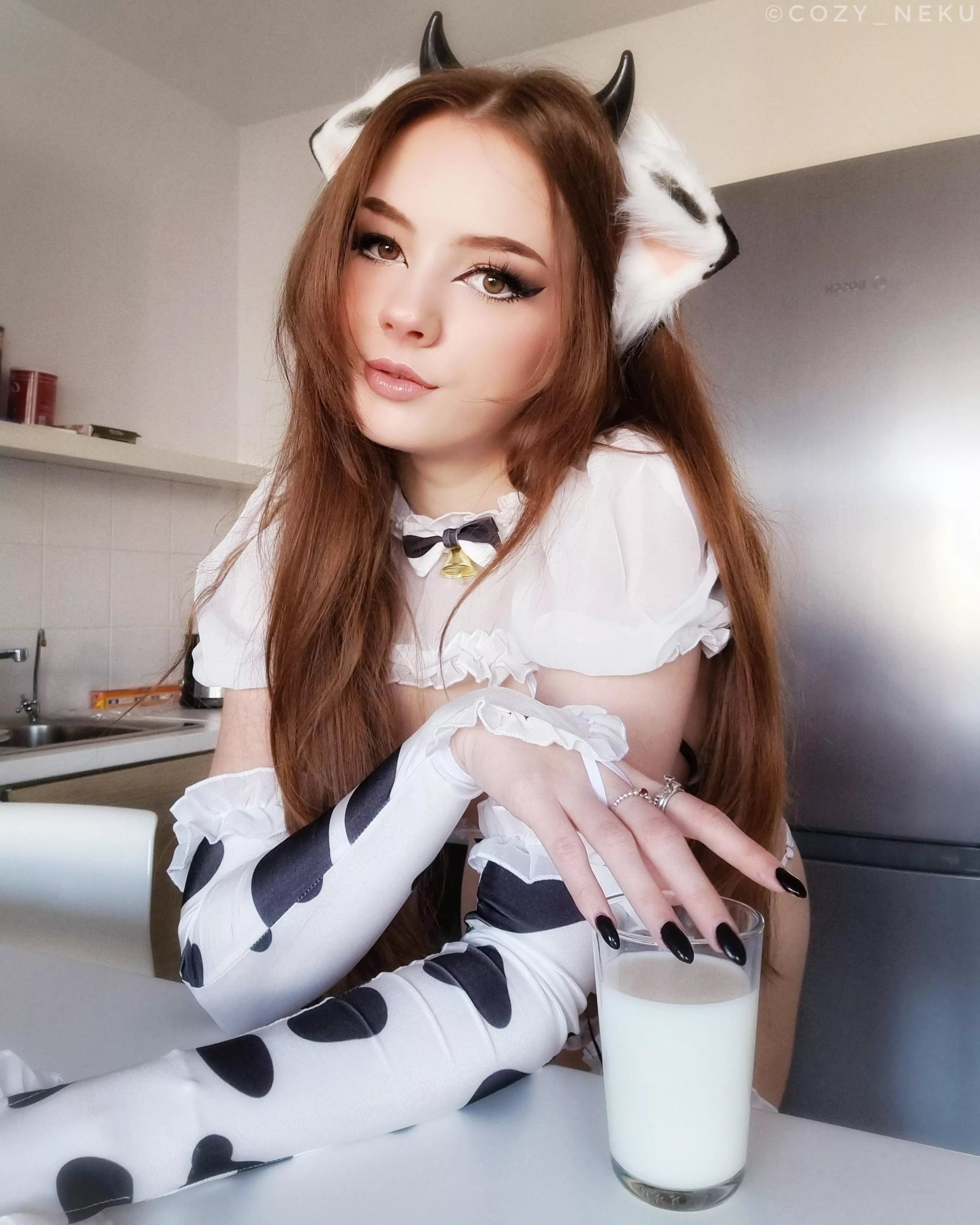 You look like you need a glass of milk 🤍🐄