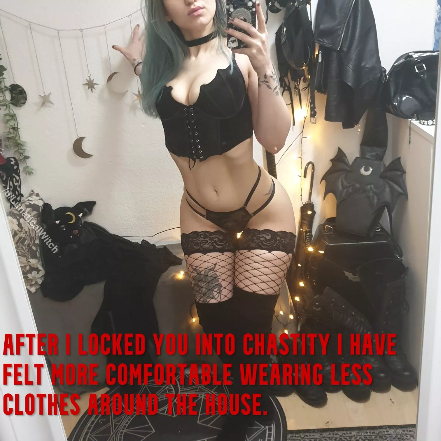 You must feel so frustrated in that tiny cage of yours 😈 Good boy that means its working! (Turning my keyholder fantasy into captions - OC picture) You must feel so frustrated in that tiny cage of yours 😈 Good boy that means its working! (Turning my keyholder fantasy into captions - OC picture)
