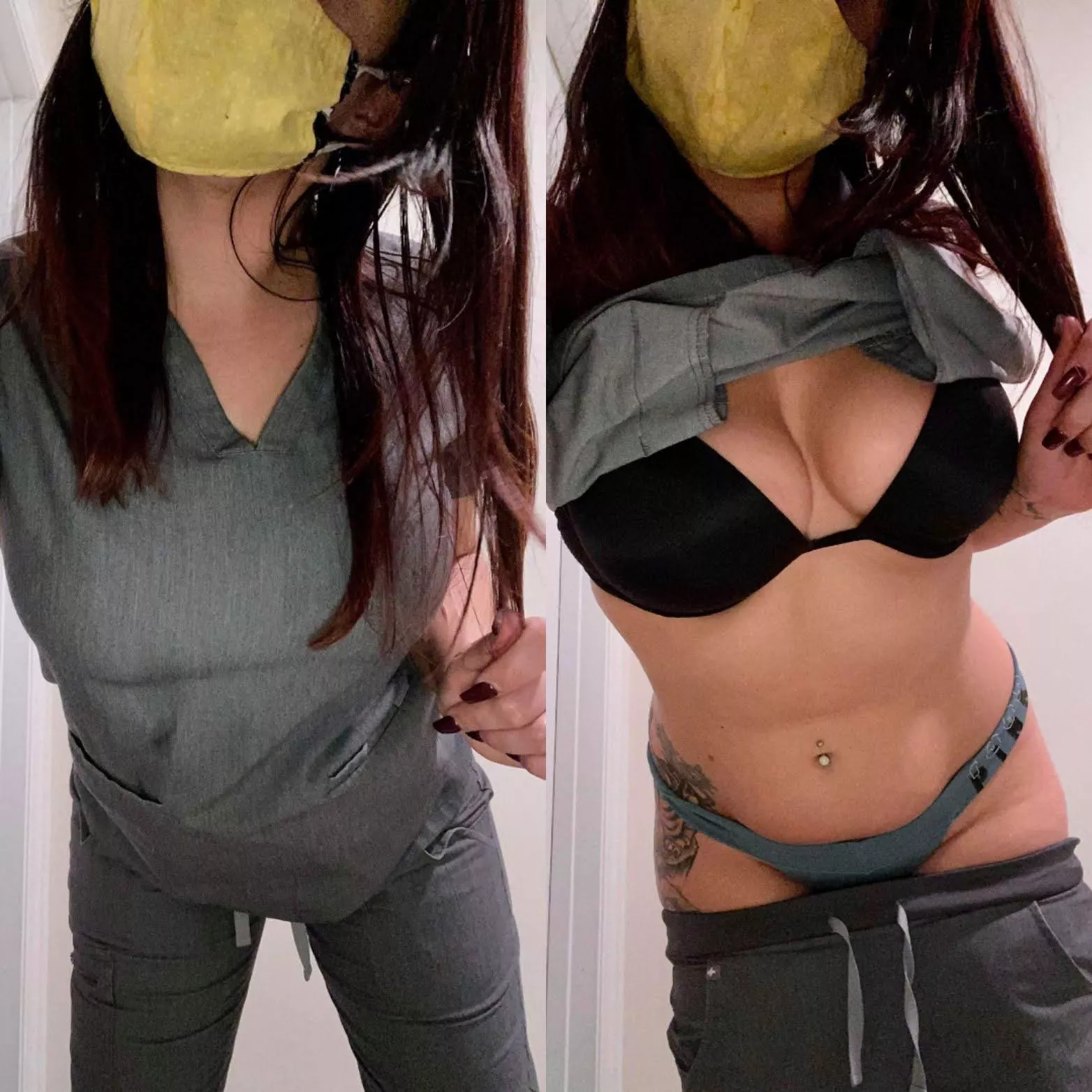 You never know what a nurse is hiding under her scrubs!!!