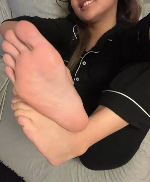 You ready to lick my soles all over?