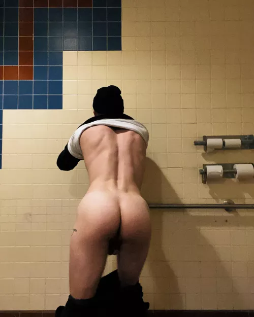 you walk in on me in the stall. what do you do?