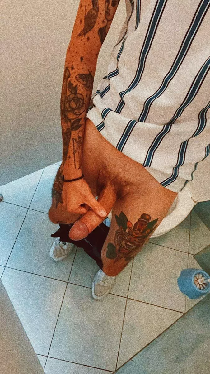 You walk into a public toilet and you see this. What will happen next?