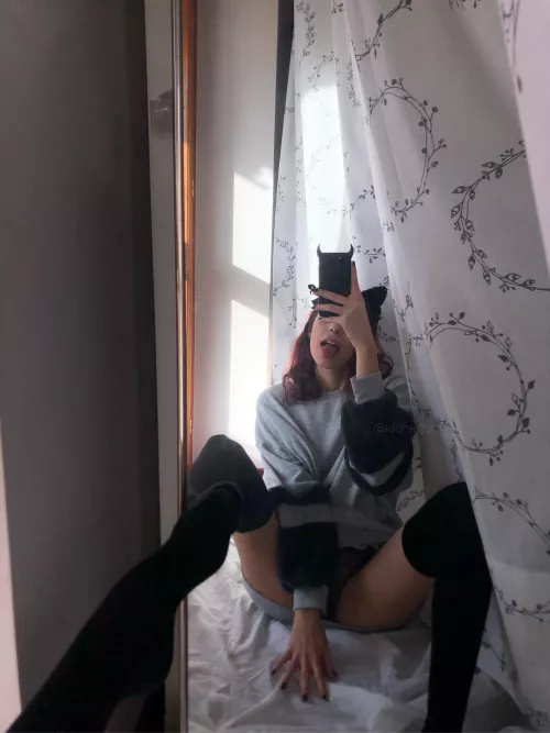 You want me to be a good kitty or a naughty kitty?