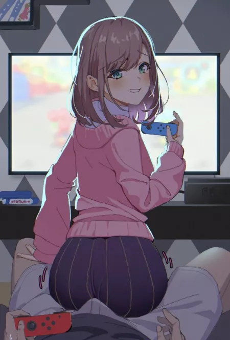 You’d let her win one. Right? You’d let her win one. Right?