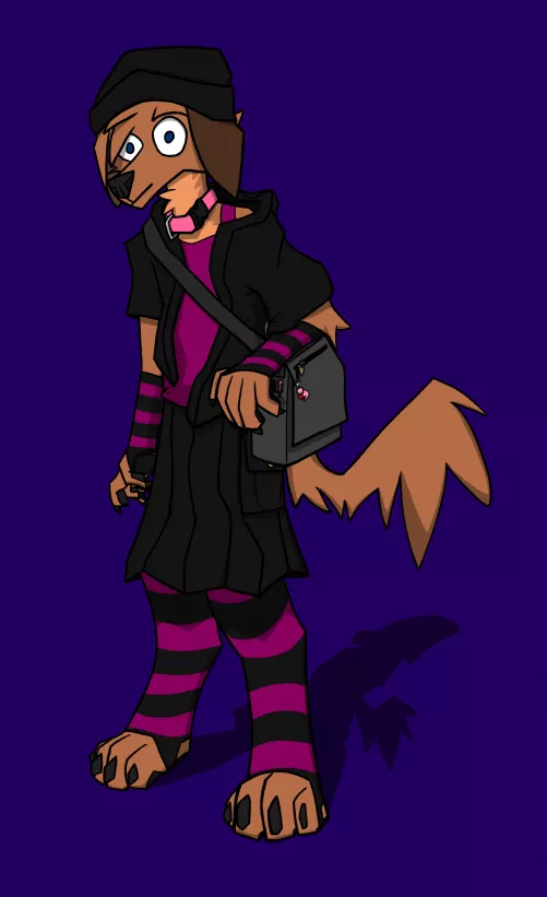 You'd think he's wearing a skirt, but it's actually a kilt; therefore he is dressed very manly (Twitter: @ArtOfParanoia).