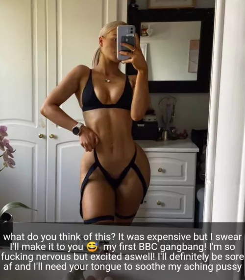 Your gf's first BBC gangbang and she's nervous! Your gf's first BBC gangbang and she's nervous!