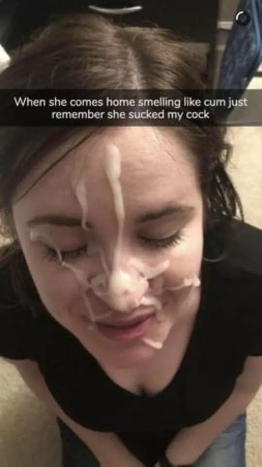 My wife gets cum on her face