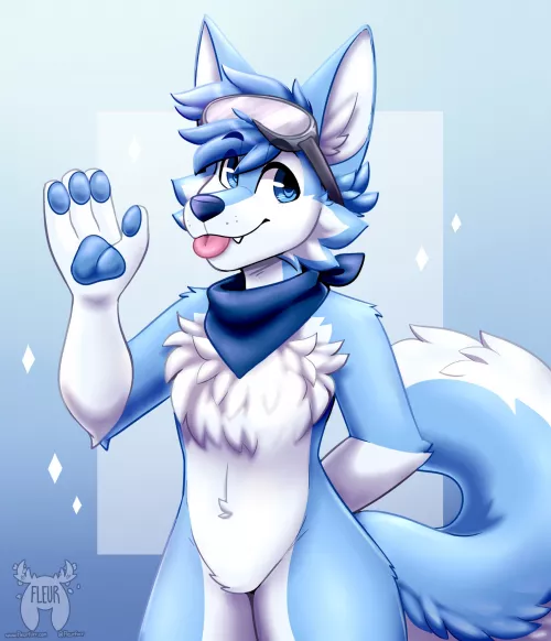 Your snowboarding instructor for the day! (Art by me: @Fleurfurr on Twitter)
