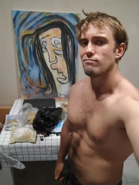 Your sweaty artist boi ๐ Your sweaty artist boi ๐