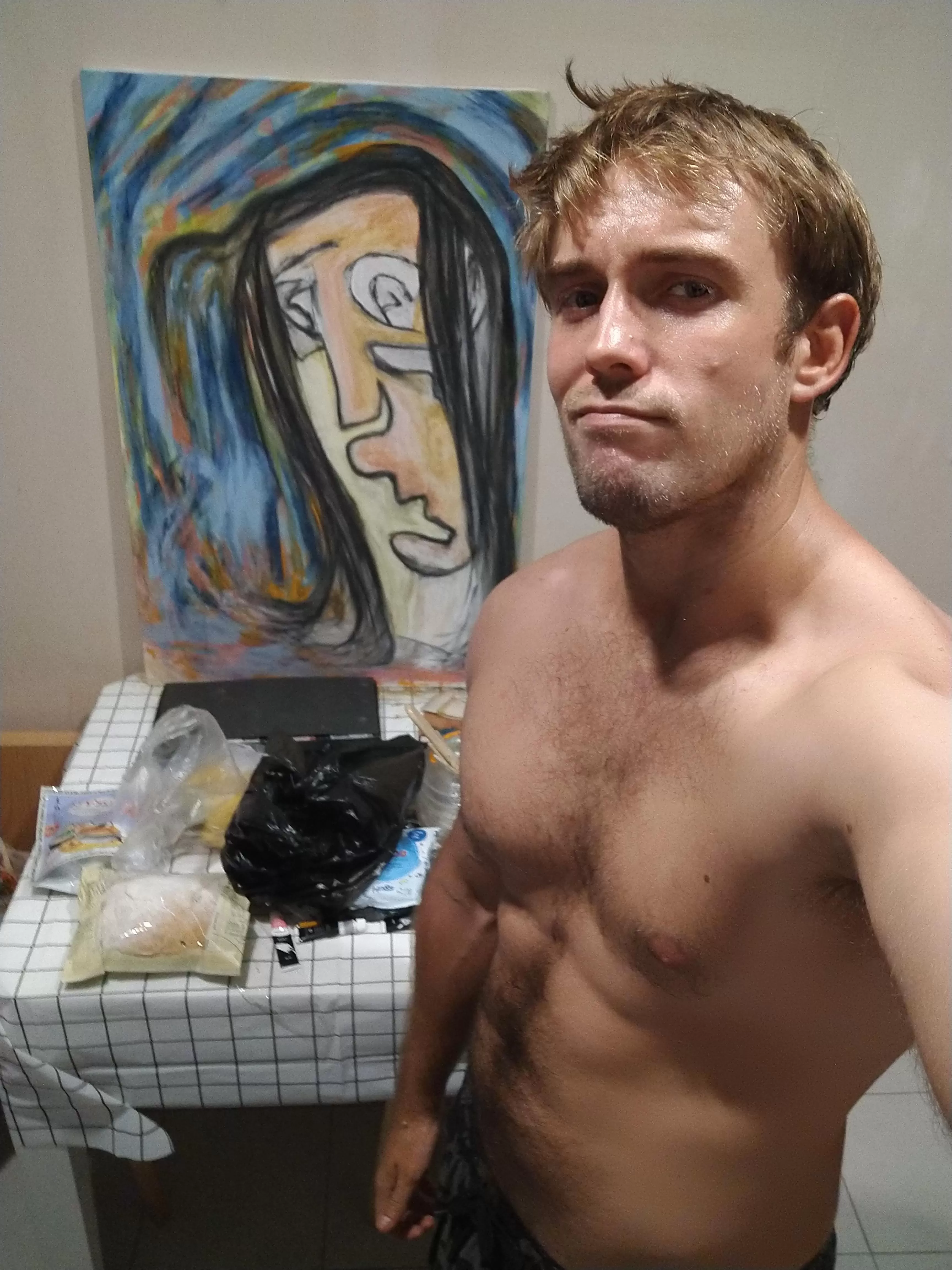 Your sweaty artist boi π Your sweaty artist boi π