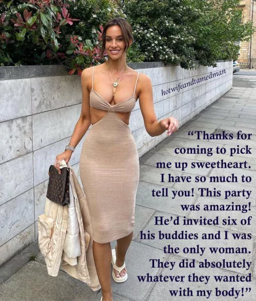 Your wife had been treated like a piece of meat by a group of men. She said it was the best day of her life. And you thought it was the best day of yours, too. [OC]