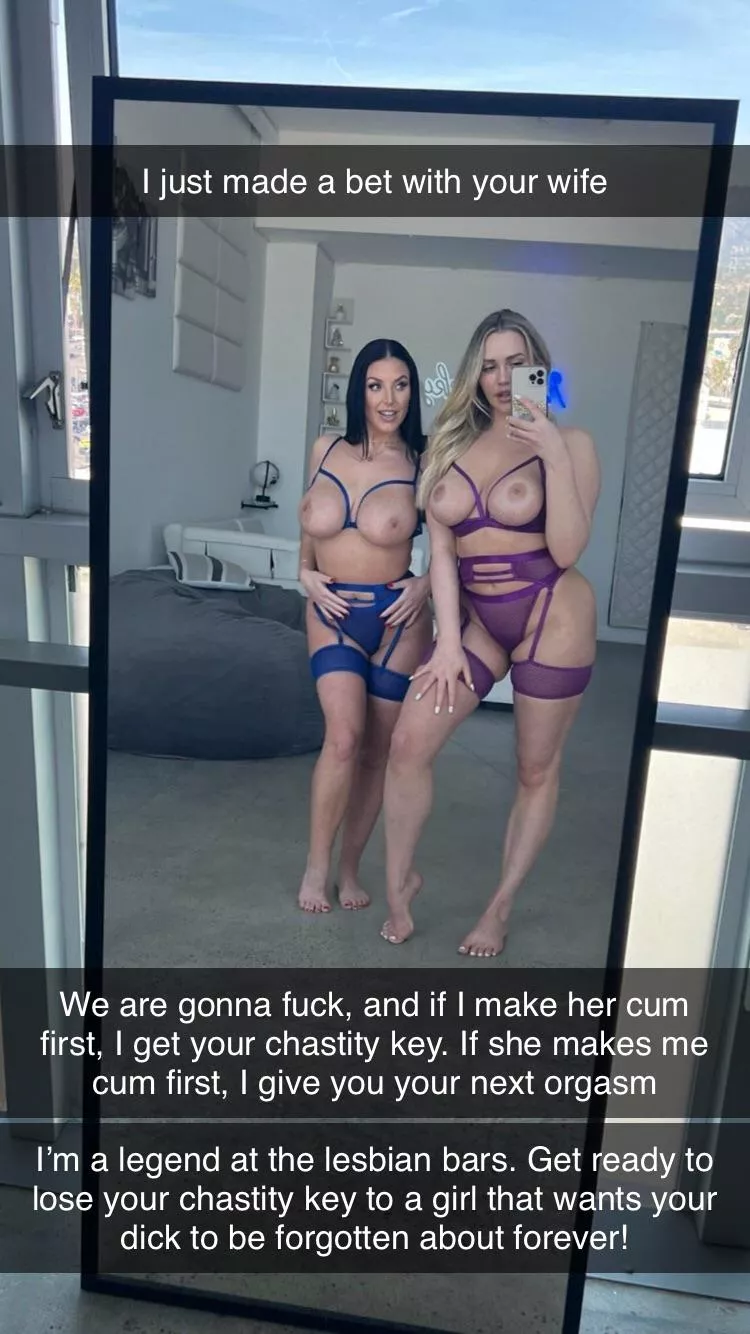 Your wife is about to lose a bet