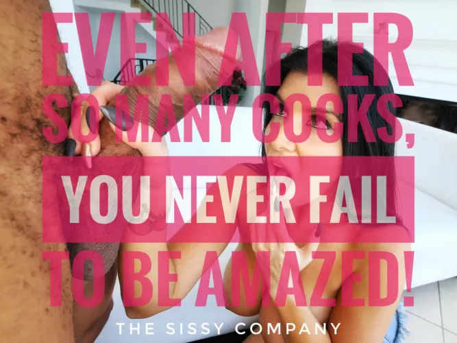 You’re always amazed by his cock aren’t you sissy? 🥵