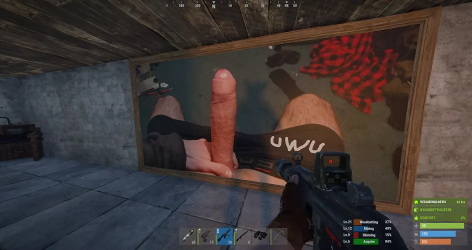 You're not a real gaymer, unless you've got your cock in your Rust base :3
