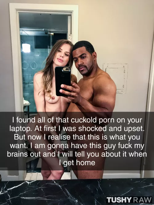 You're upset that she is cheating but you are so turned on