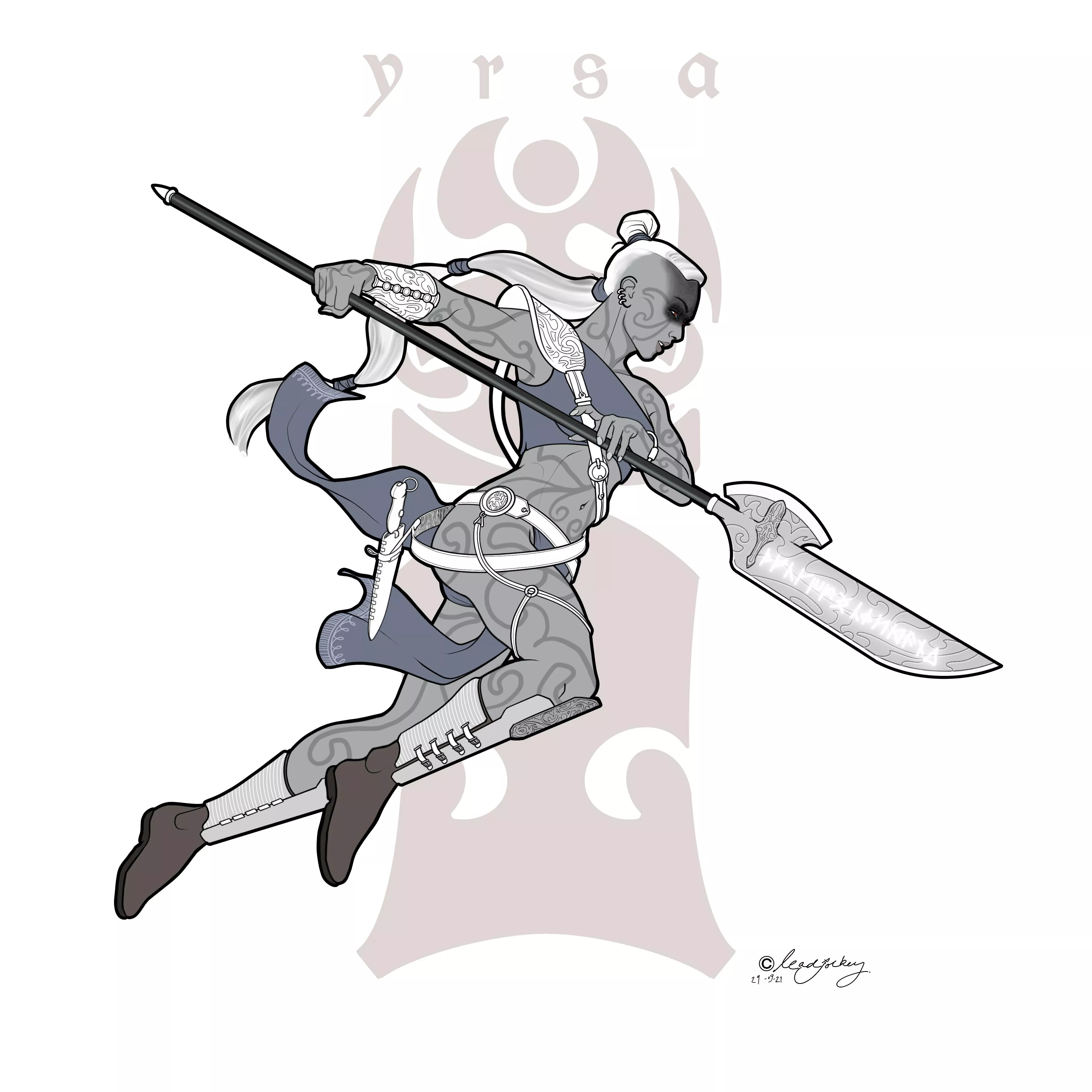 “Yrsa, Goliath Rune Knight”, Me, Digital, 2021 “Yrsa, Goliath Rune Knight”, Me, Digital, 2021