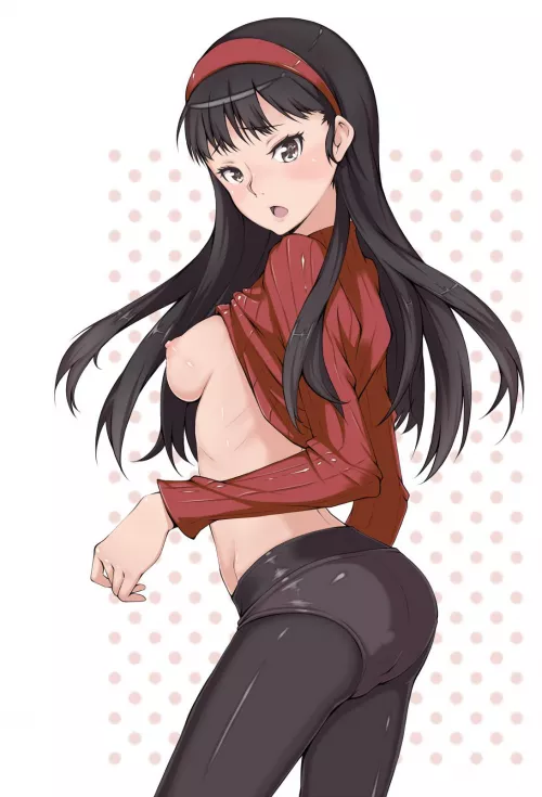 Yukiko’s clothing isn’t doing much work Yukiko’s clothing isn’t doing much work