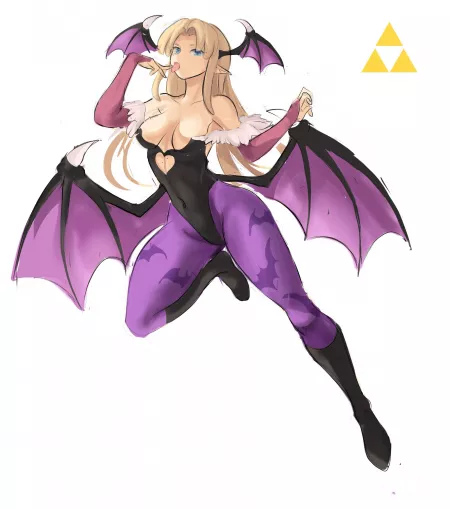 Zelda in Morrigan cosplay Zelda in Morrigan cosplay