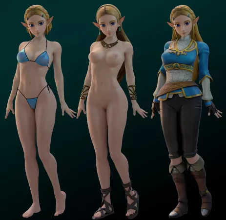 Zelda (Nextr3d) [legend of zelda: Breath of the wild]